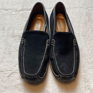 H.S. Trask Men’s Black Suede Leather Driving Loafers Vibram Sole Size 10 M